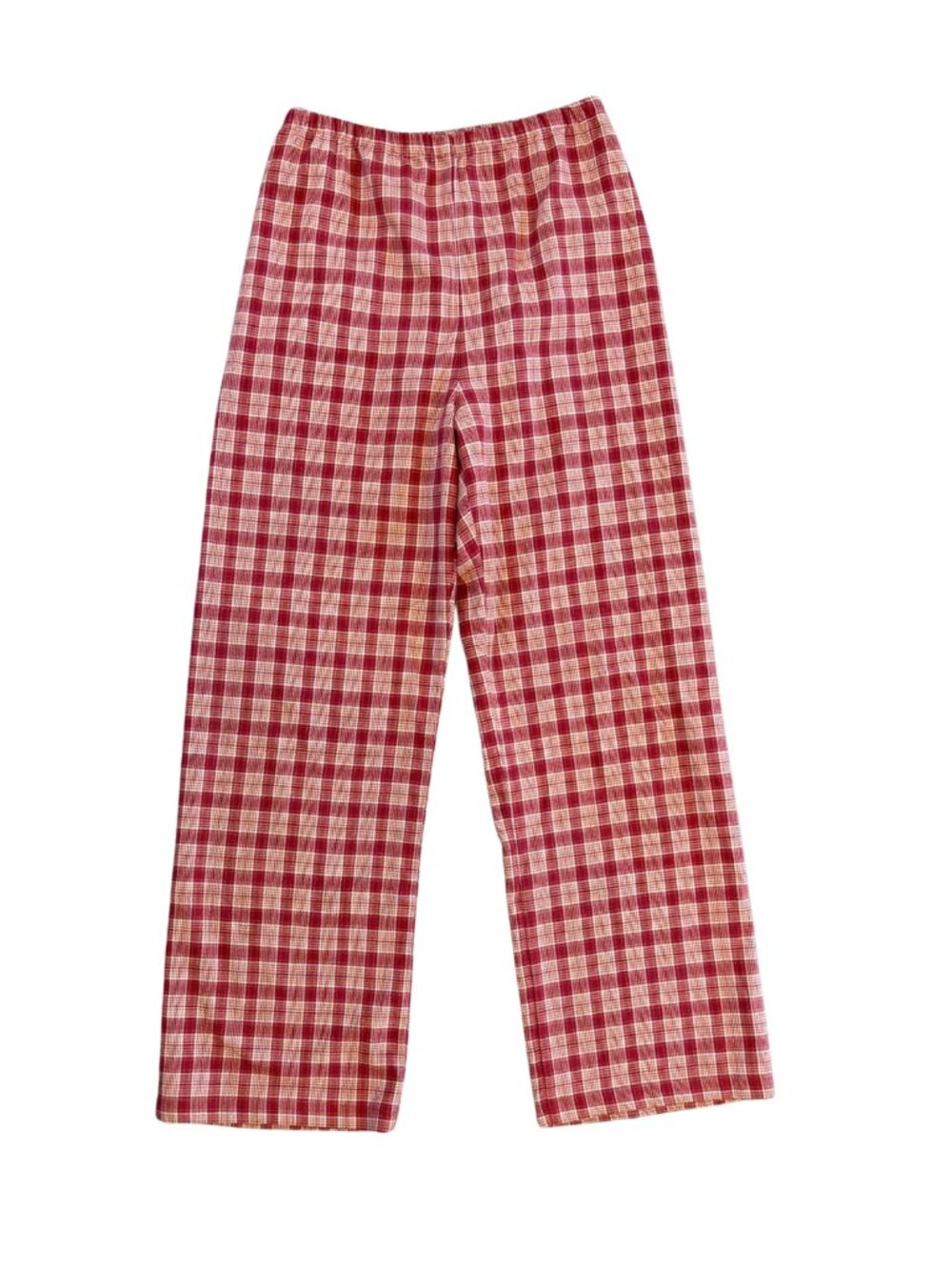 Brandy Melville Red Plaid Pants Trousers